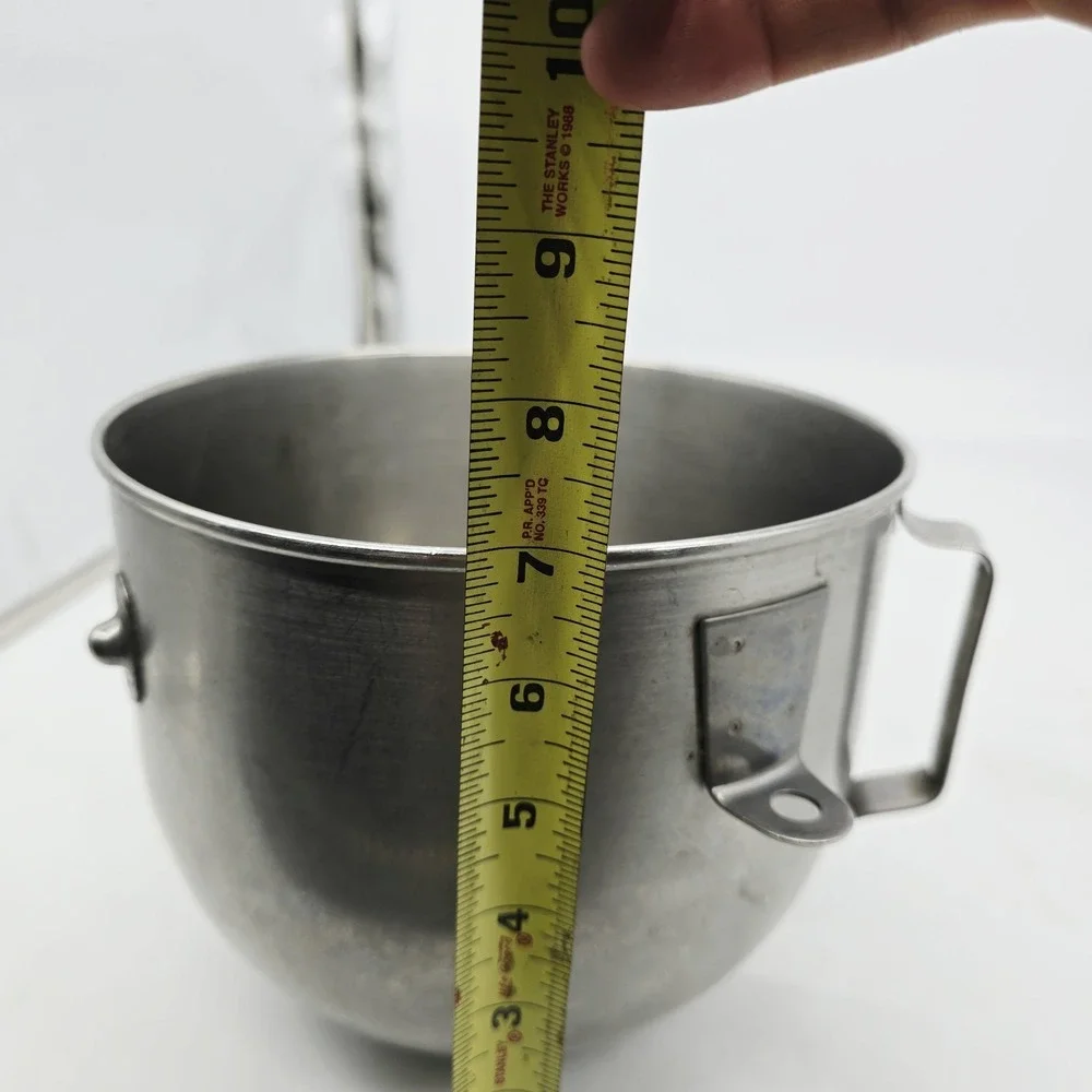 KitchenAid Stand Mixer Lift 5 Quart Bowl Stainless Steel Mixing Bowl Dents